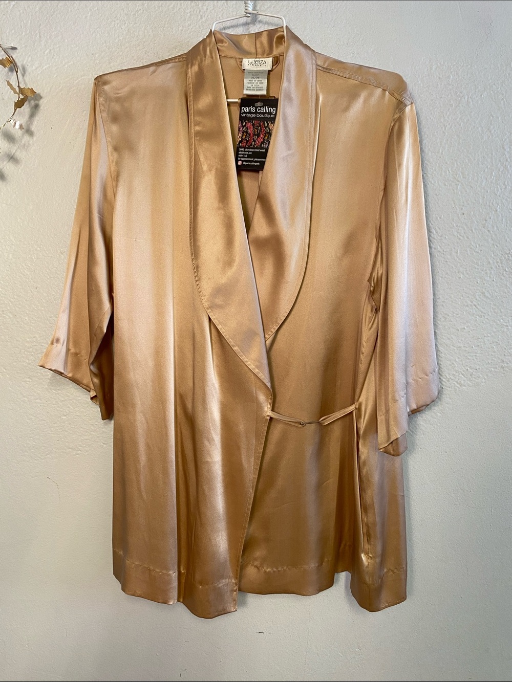 Short Silk Robe